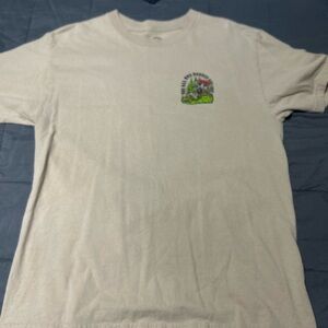 Men's Beige Graphic T-Shirt